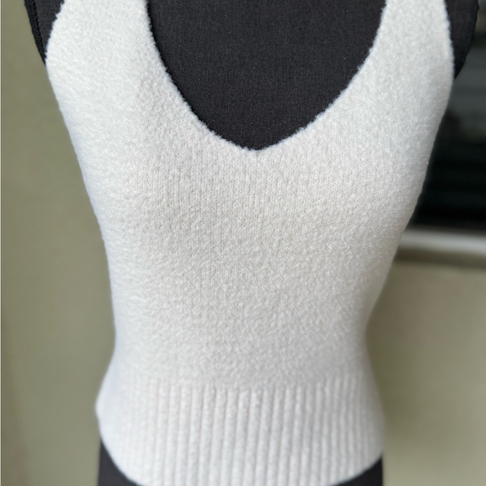 A New Day Soft White Knit Sweater Top